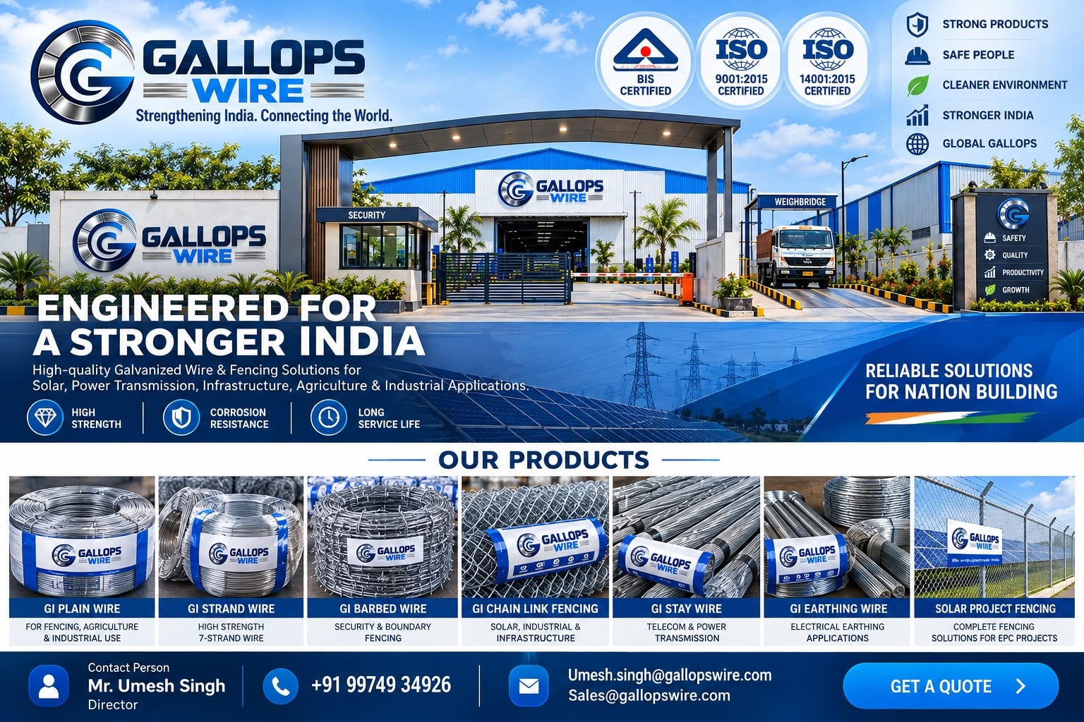Gallops Wire facility — warehouse exterior view